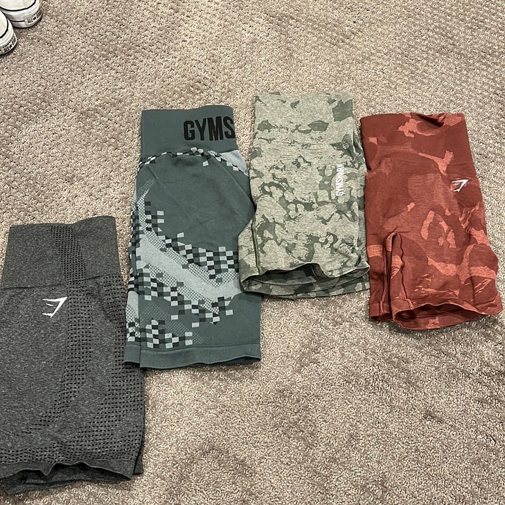 Gymshark Shorts (All Size Medium!)